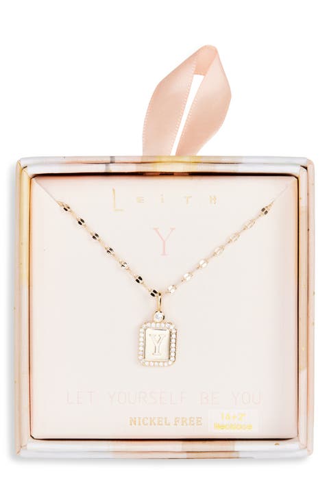 Initial Pendant Necklace