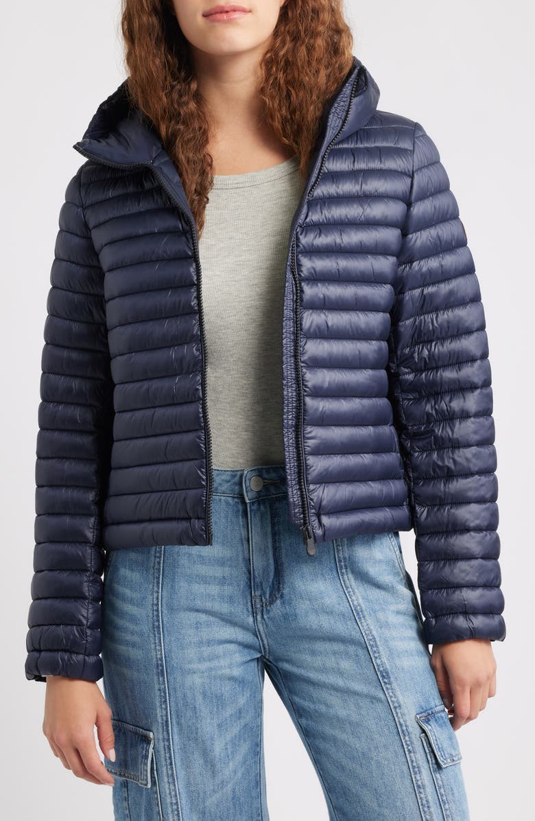 Save The Duck Babe Puffer Jacket, Alternate, color, Blue Black