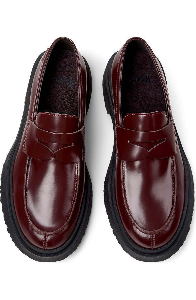 Camper Walden Twins Mismatched Penny Loafer, Alternate, color, Burgundy