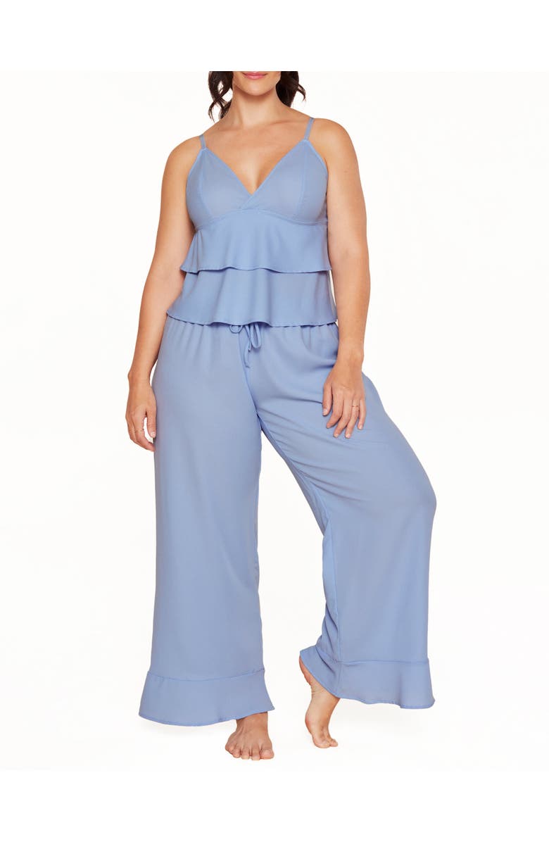 Adore Me Brigita Pajama Cami & Pants Set, Main, color, Medium Blue