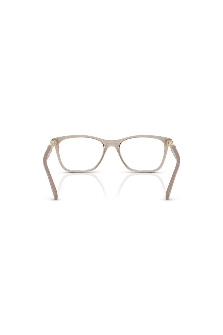 53mm Rectangle optical glasses, Alternate, color, Brown