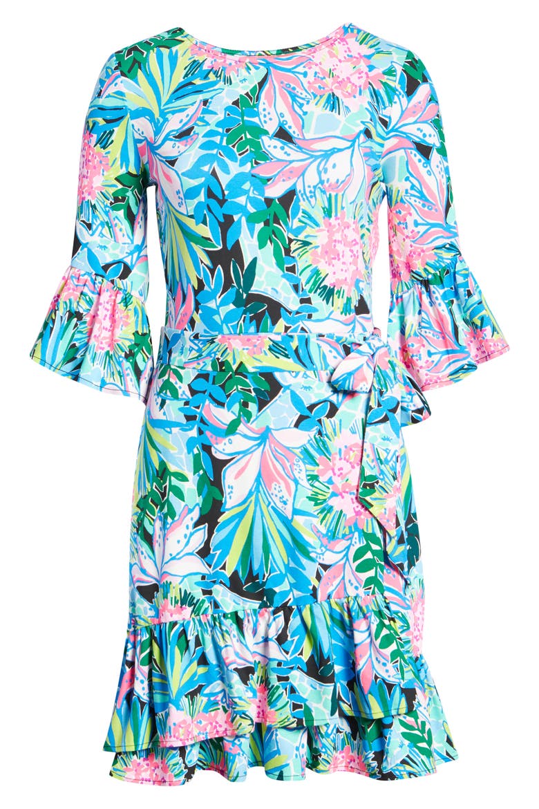 Kassi A-Line Dress, Alternate, color, ONYX YOU ME AND GIRAFFEE