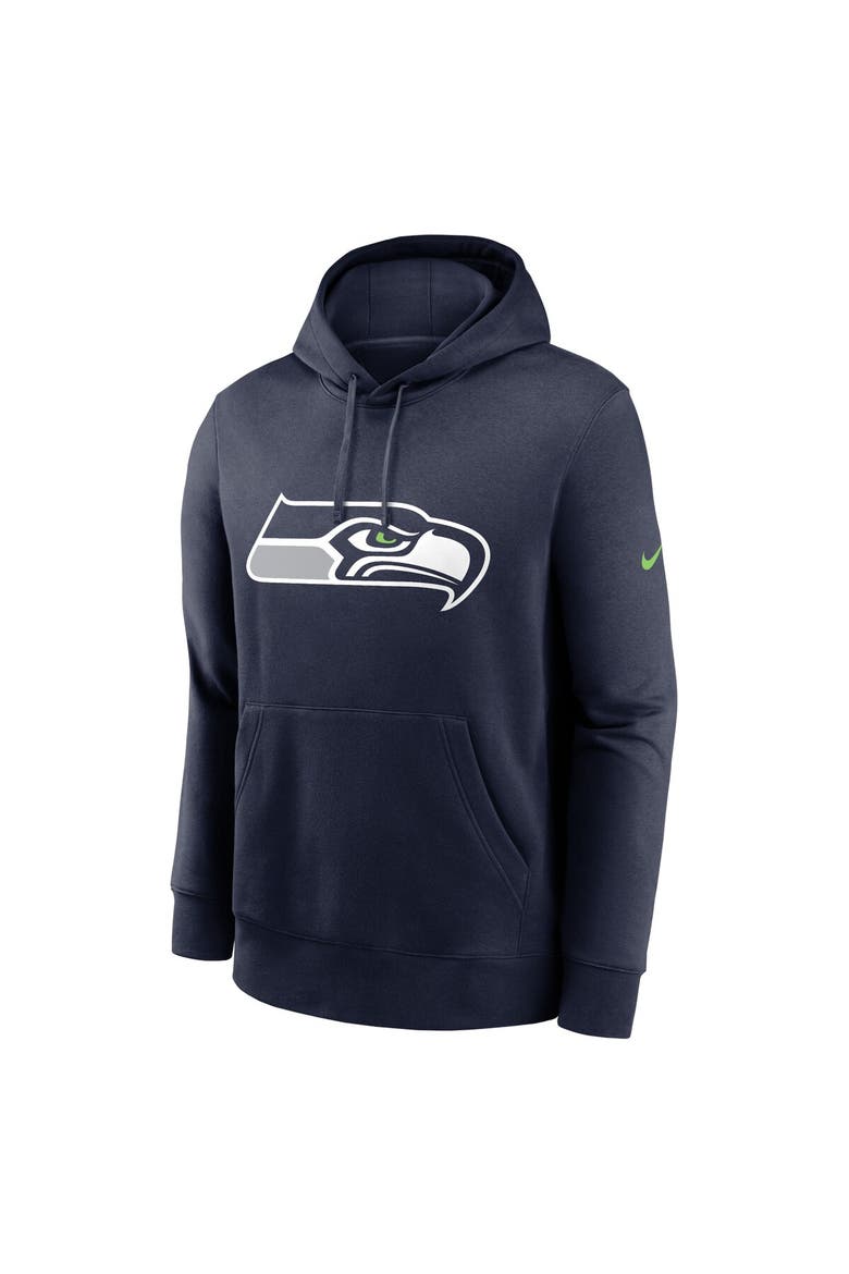 Men's Nike College Navy Seattle Seahawks Primetime Club Logo Hoodie, Alternate, color, College Navy
