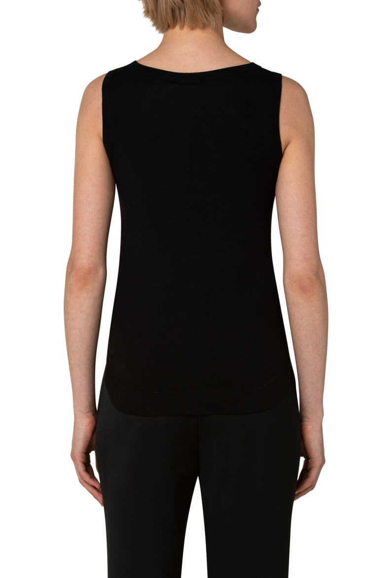 Wool Tank Sweater, Alternate, color, BLACK