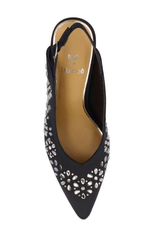 J. Reneé Solara Pointed Toe Slingback Pump In Black