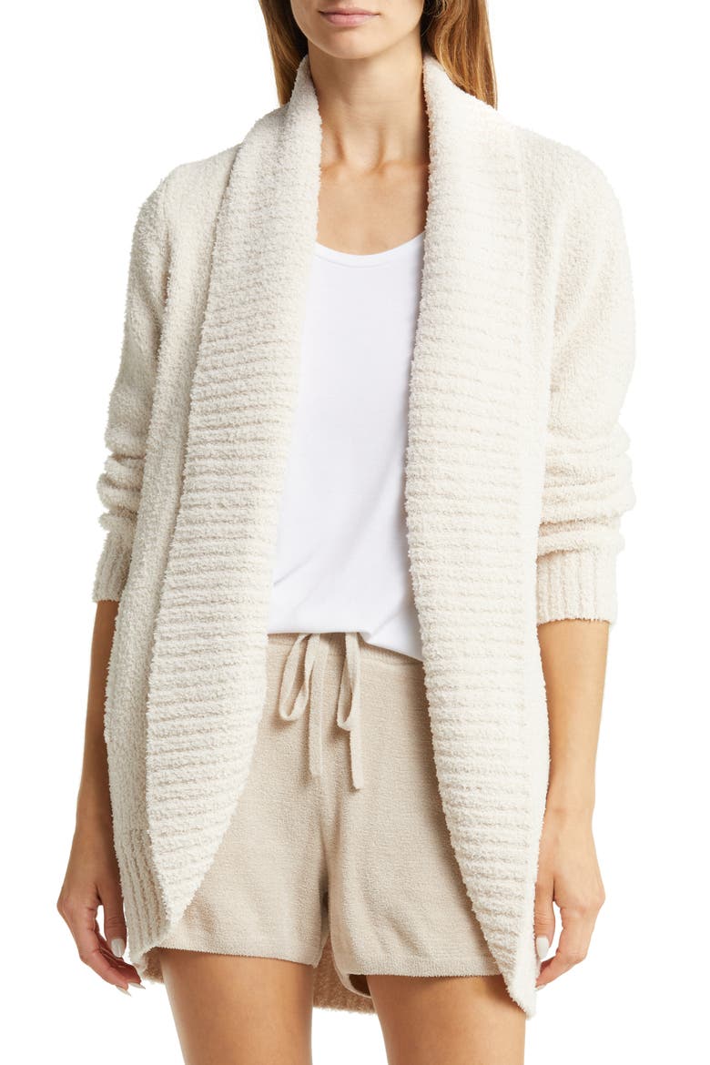 CozyChic™ Chenille Circle Cardigan, Main, color, SEASHELL