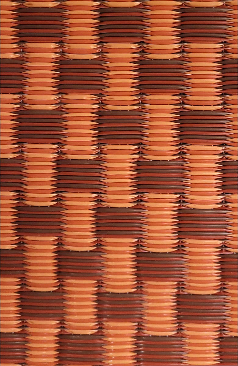 Mad Mats Basket Weave Brown Oxide Rug, Alternate, color, Orange And Brown