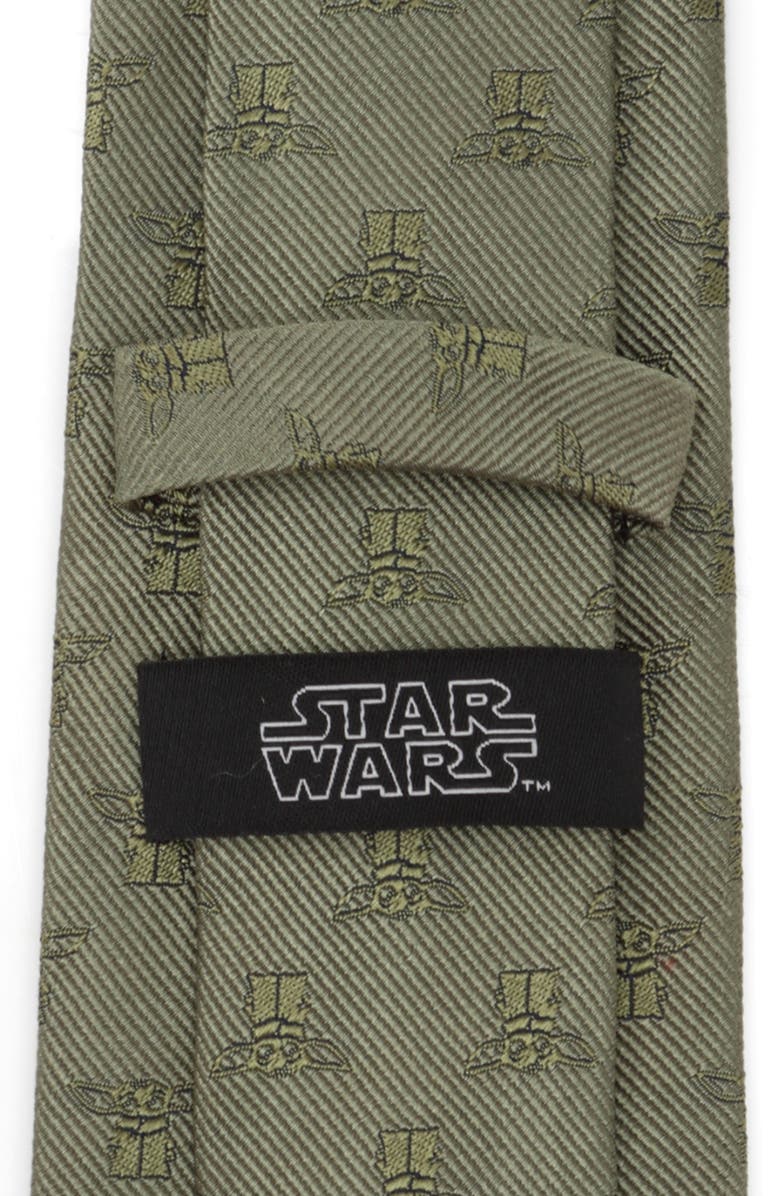 Cufflinks, Inc. Star Wars<sup>™</sup> - The Mandalorian The Child Silk Tie, Alternate, color, Green