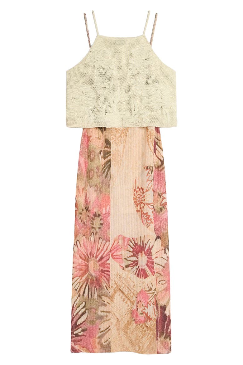 Sleeveless Midi Dress, Alternate, color, WHITE
