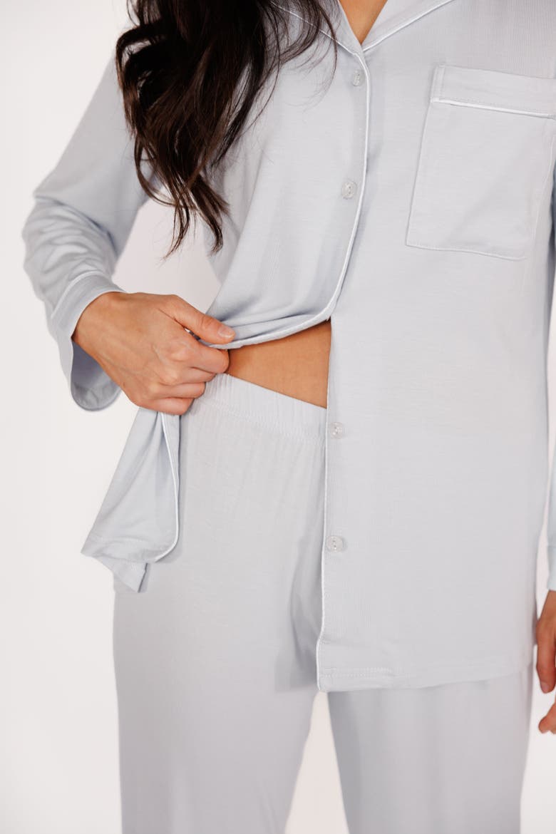 Long Sleeve & Pant Pajama Set, Alternate, color, Powder Blue