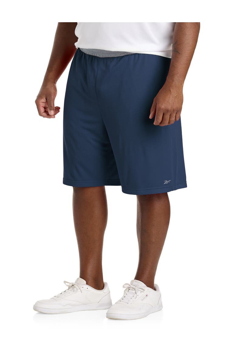 Big & Tall Performance Mesh Basketball Shorts, Main, color, COL NAVY/PURE GREY 6