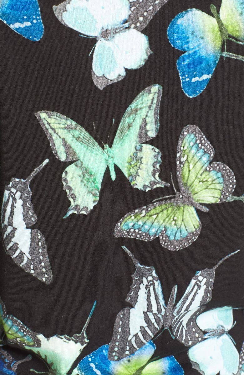 Ted Baker London 'Kierra' Butterfly Print Raglan Top, Alternate, color,