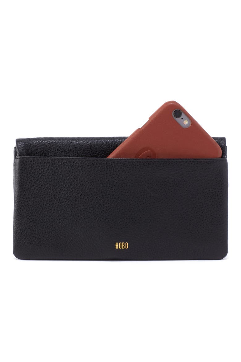 Lumen Leather Bifold Wallet, Alternate, color, BLACK