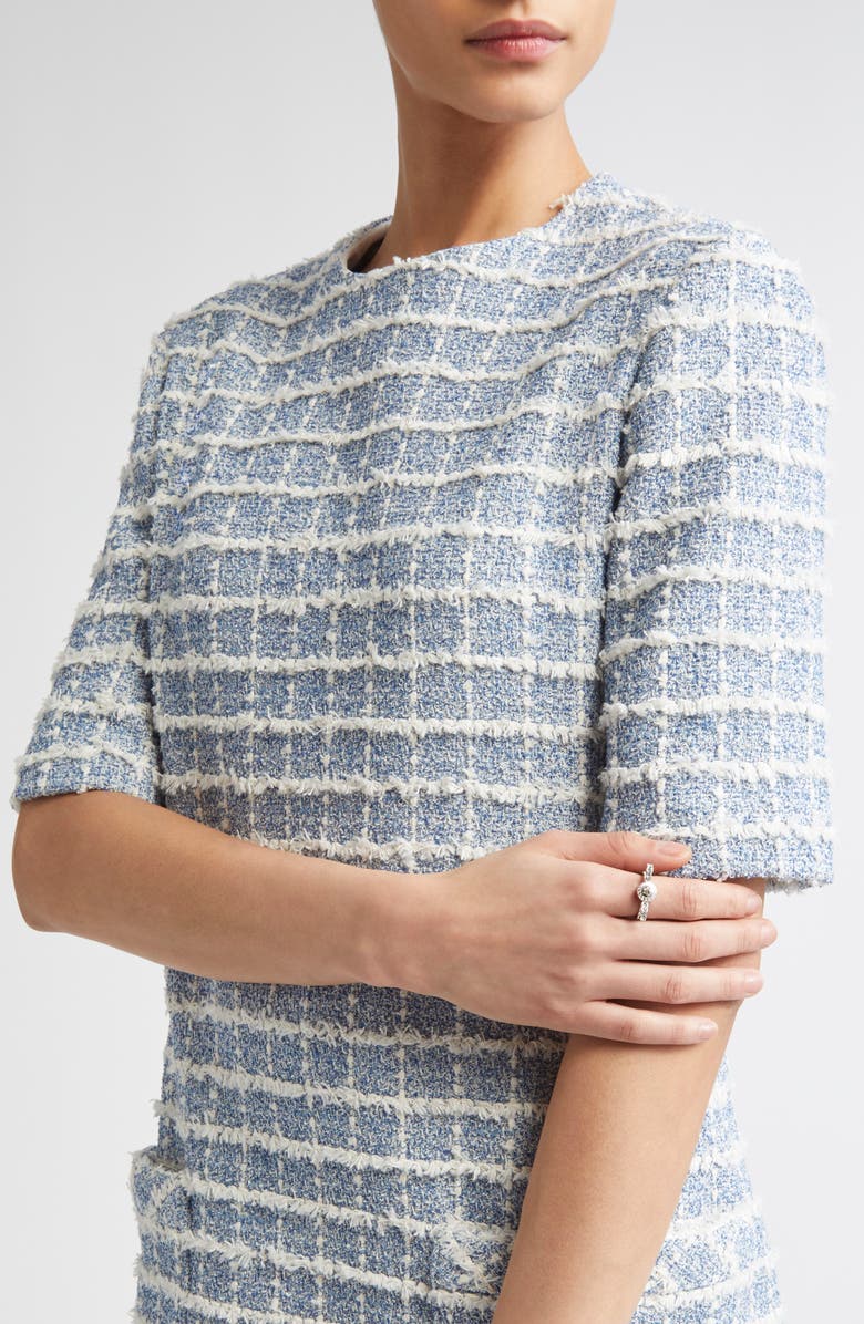 Versace Gianni Ribbon Ring, Alternate, color, Palladium Crystal