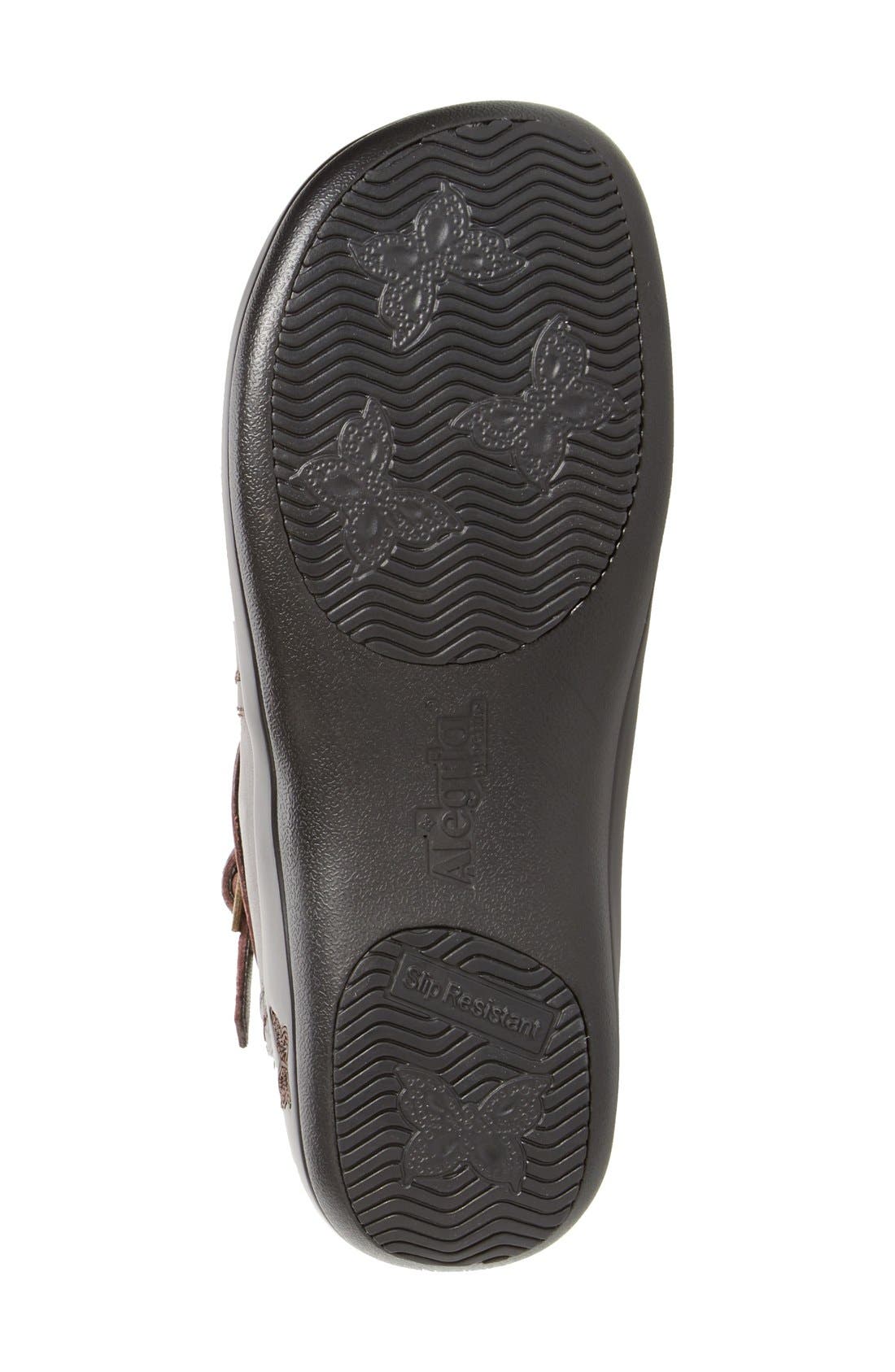 Alegria Dylan Water Resistant Bootie, Alternate, color, MOLASSES TOOLED LEATHER