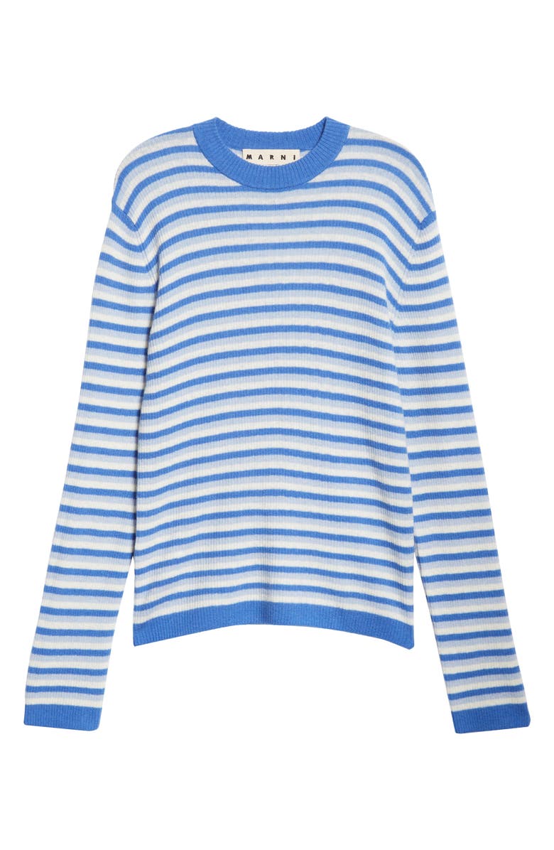 Marni Stripe Rib Wool Blend Sweater, Alternate, color,