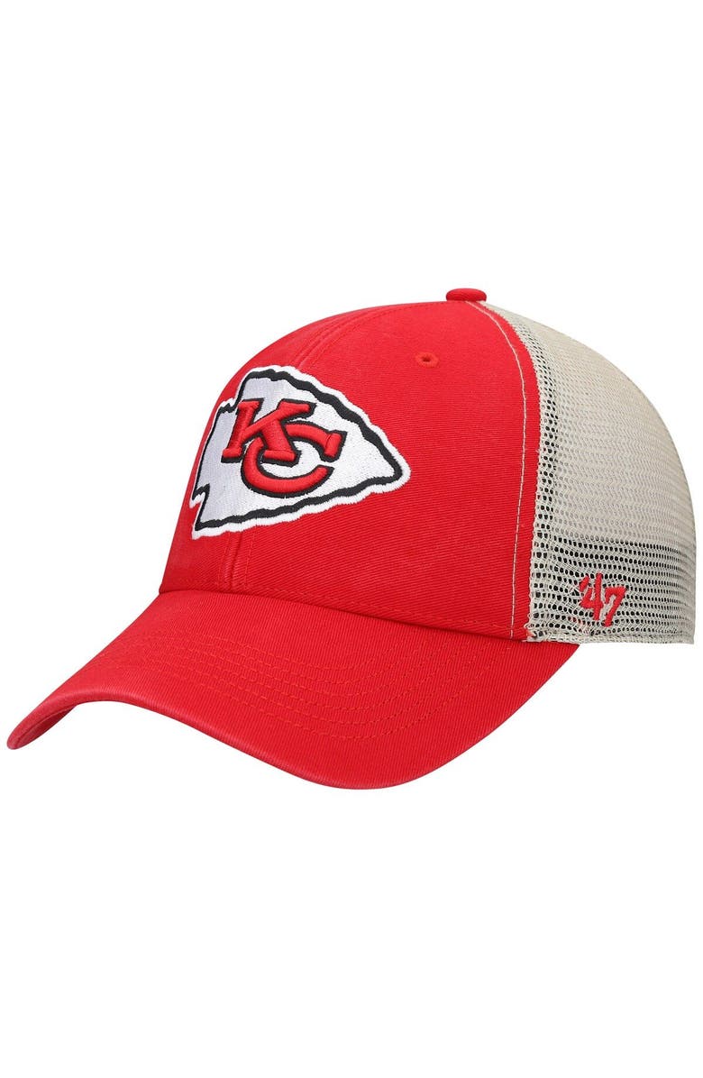 '47 Men's '47 Red Kansas City Chiefs Flagship MVP Snapback Hat, Main, color, Red