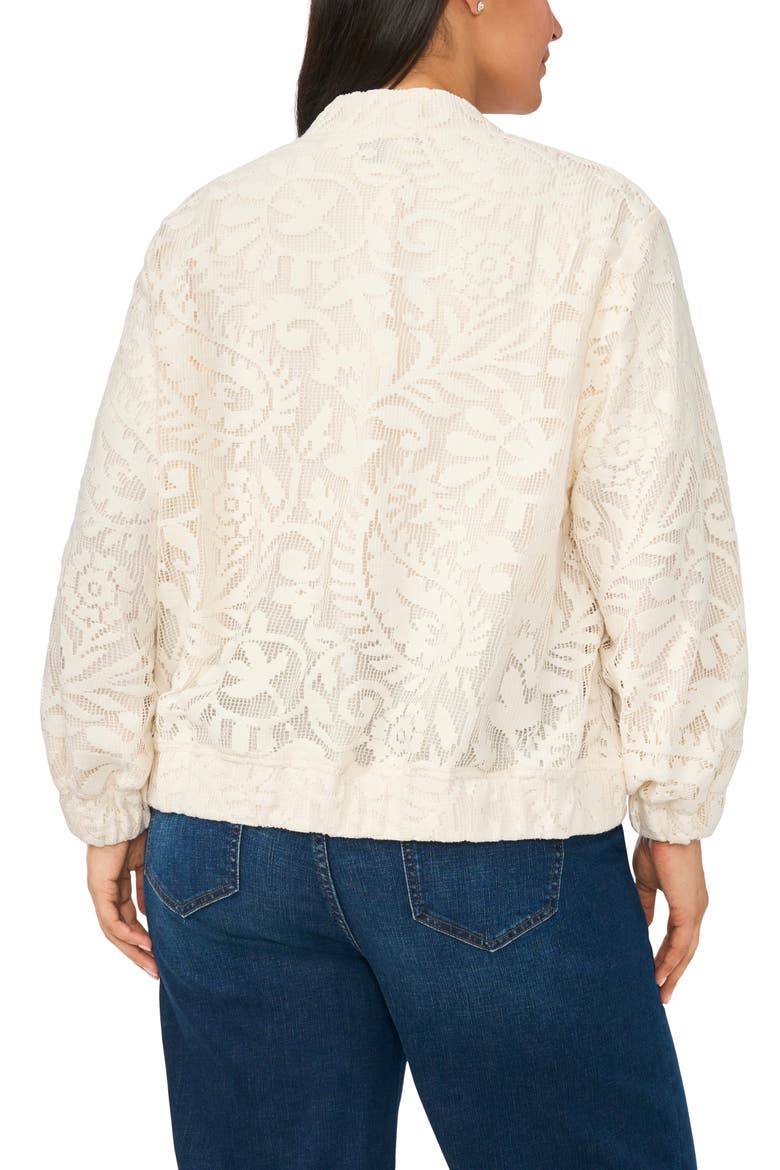 Lace Bomber Jacket, Alternate, color, NEW IVORY