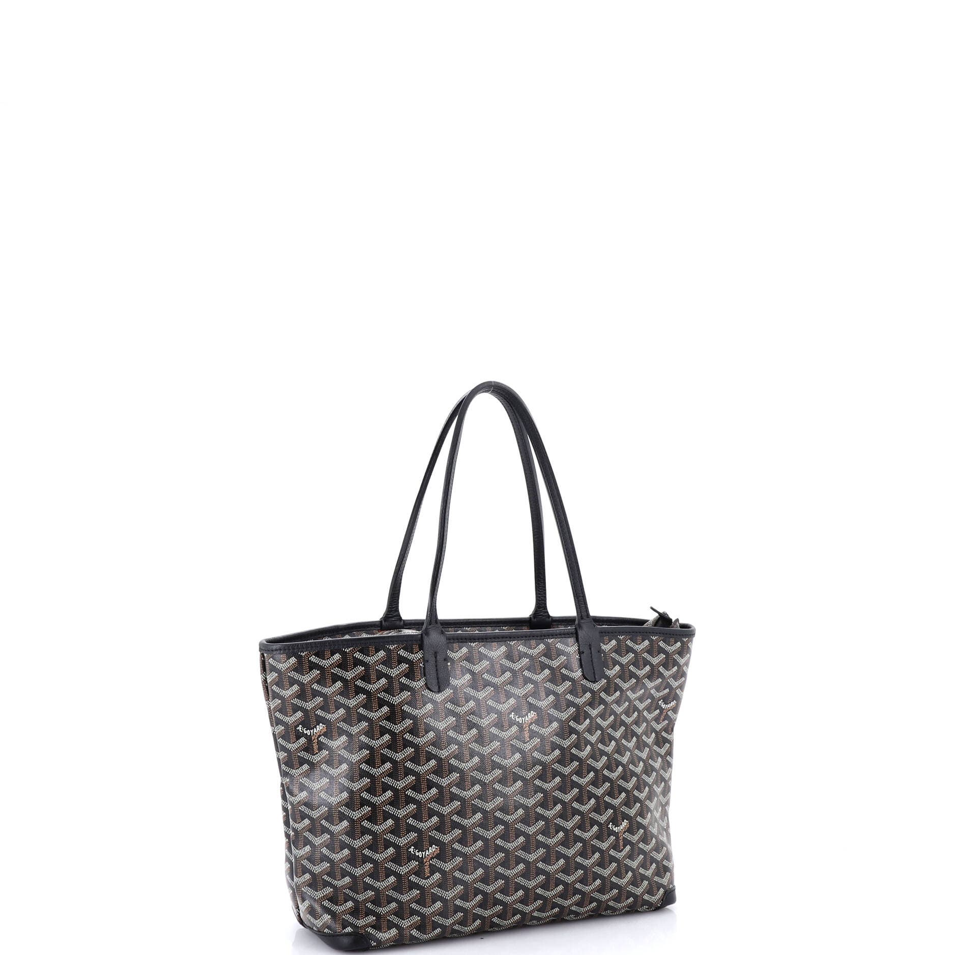 Pre-Owned Goyard Artois Tote Coated Canvas PM, Alternate, color, Black
