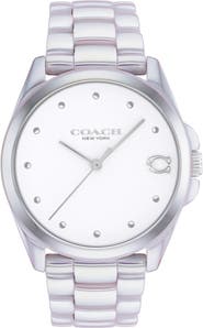 COACH Greyson Ceramic Bracelet Watch, 36mm