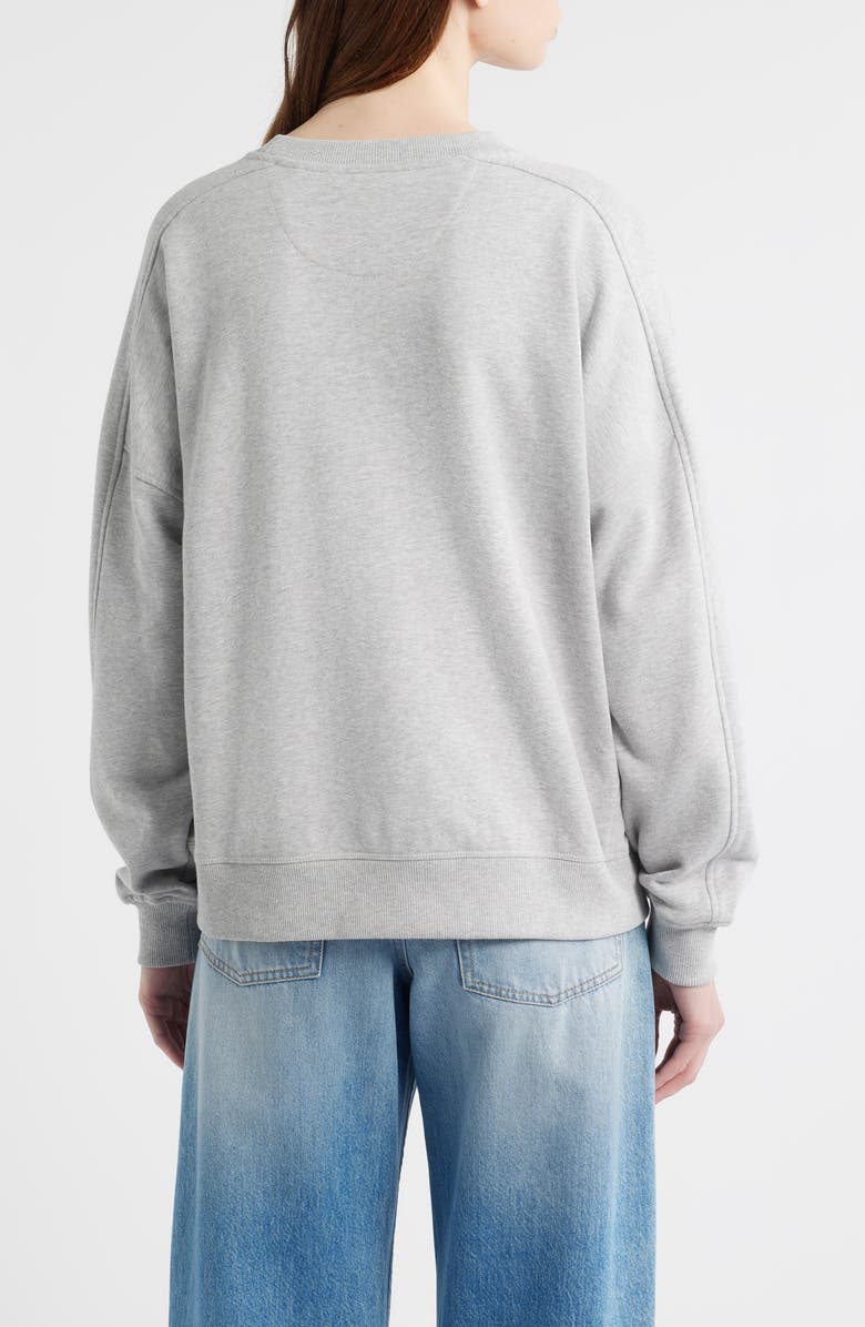 BOSS Orange Cotton Sweatshirt, Alternate, color, Light/ Pastel Grey