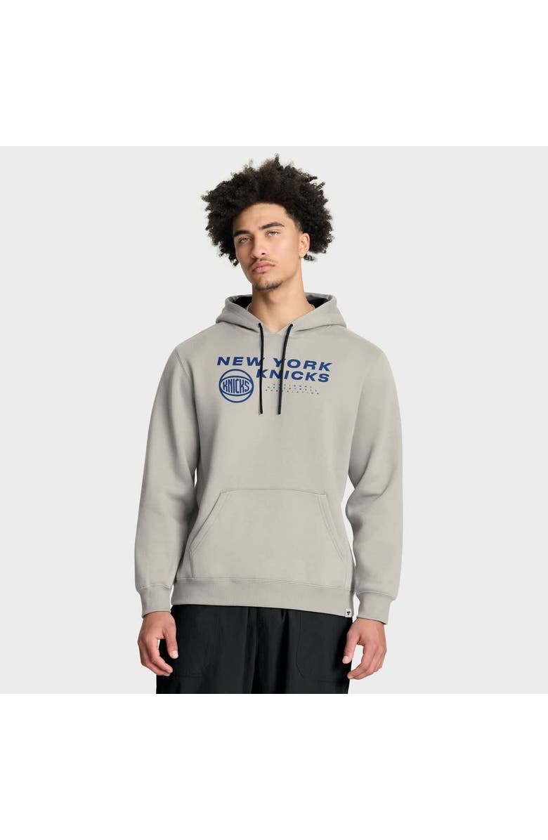 FANATICS Men
s Fanatics Off White New York Knicks Crossover Collection Blocked Shot Premium Pullover Hoodie, Main, color, Cream