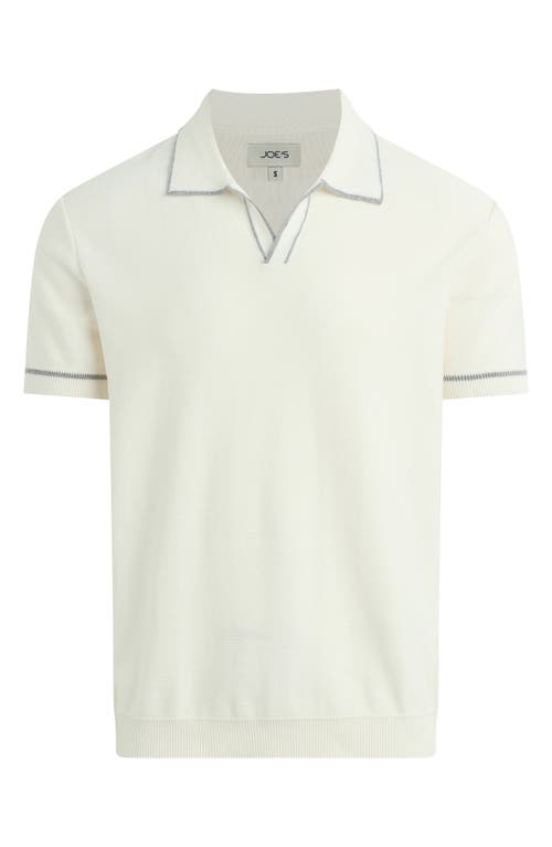 Joe's Jimmy Banlon Johnny Collar Polo Sweater In Natural