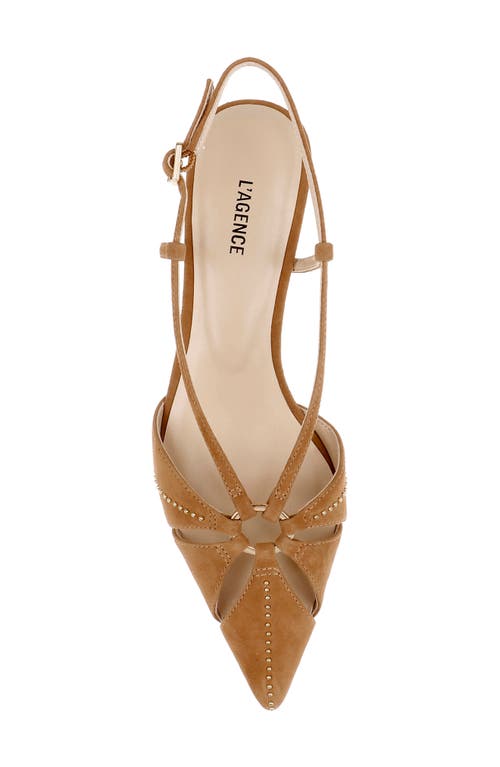 L'agence Adavi Pointed Toe Slingback Pump In Multi