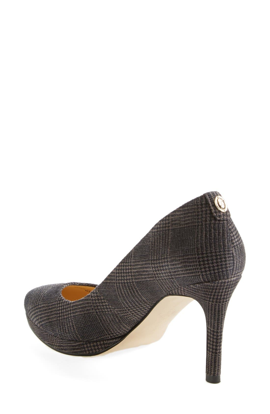 'Sophia' Pump (Nordstrom Exclusive), Alternate, color, GREY PLAID SUEDE
