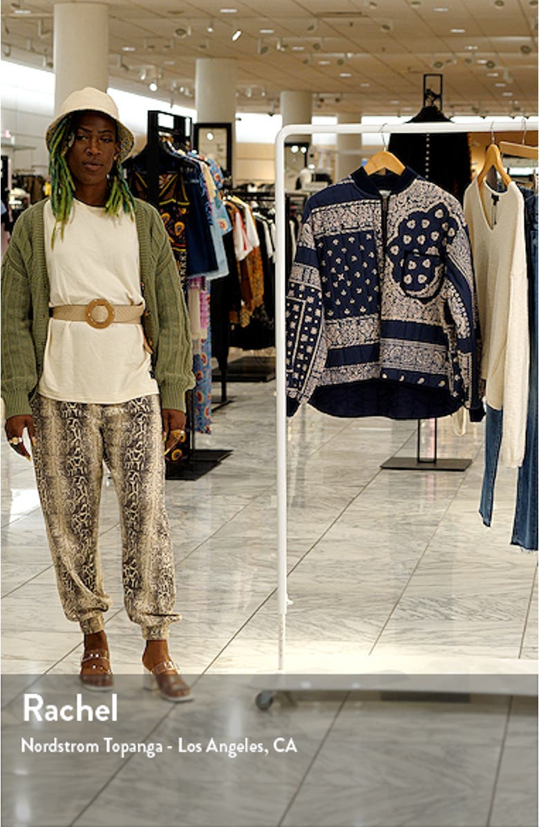 The Bandana Print Quilted Bomber Jacket, sales video thumbnail