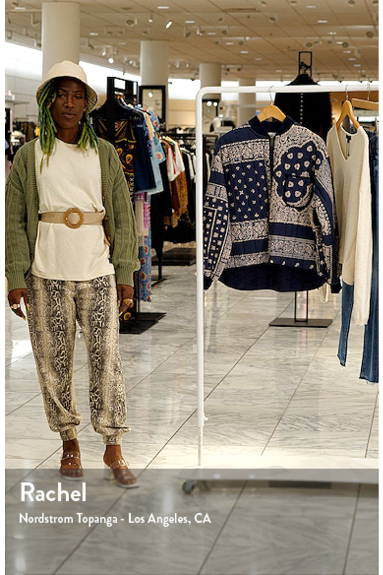 The Bandana Print Quilted Bomber Jacket video