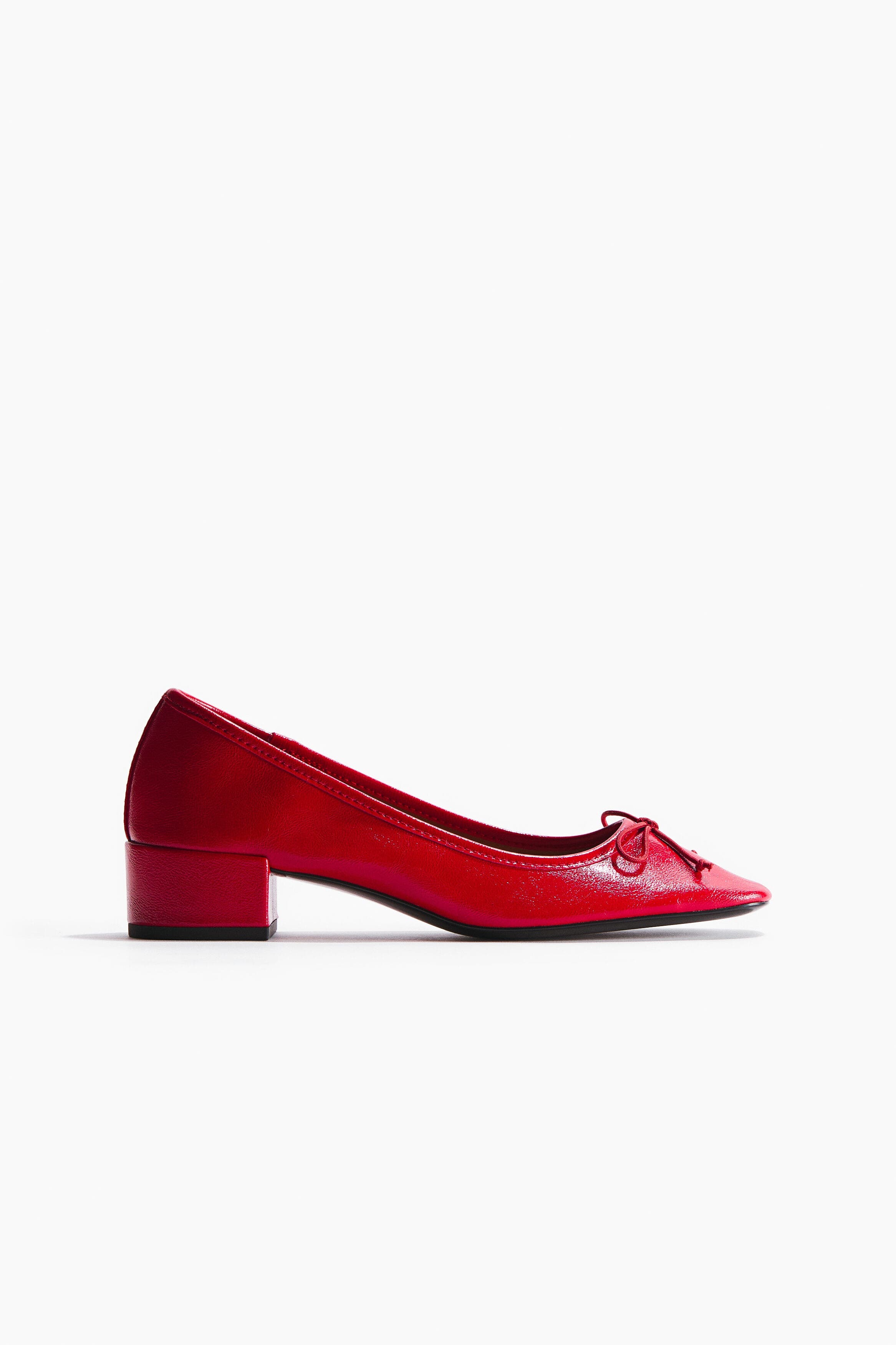 H&M Block-heeled pumps, Main, color, Red