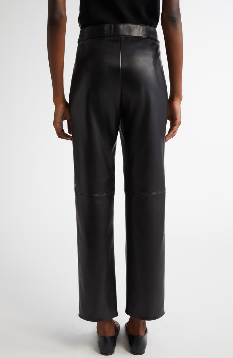 Max Mara Edgard Faux Leather Straight Leg Crop Pants, Alternate, color, 