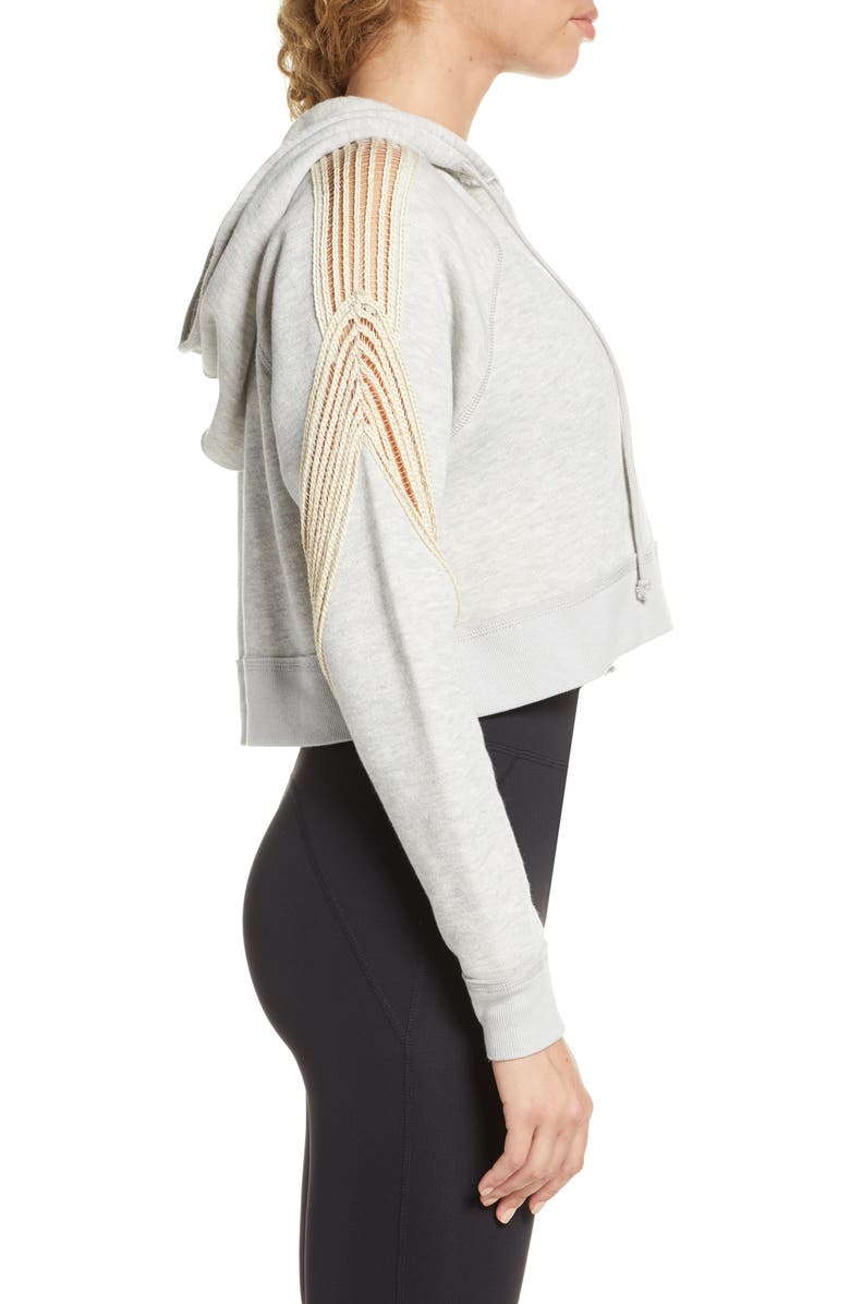 FP Movement by Free People Free People FP Movement Cropped In The Net Hooded Sweatshirt, Alternate, color, 