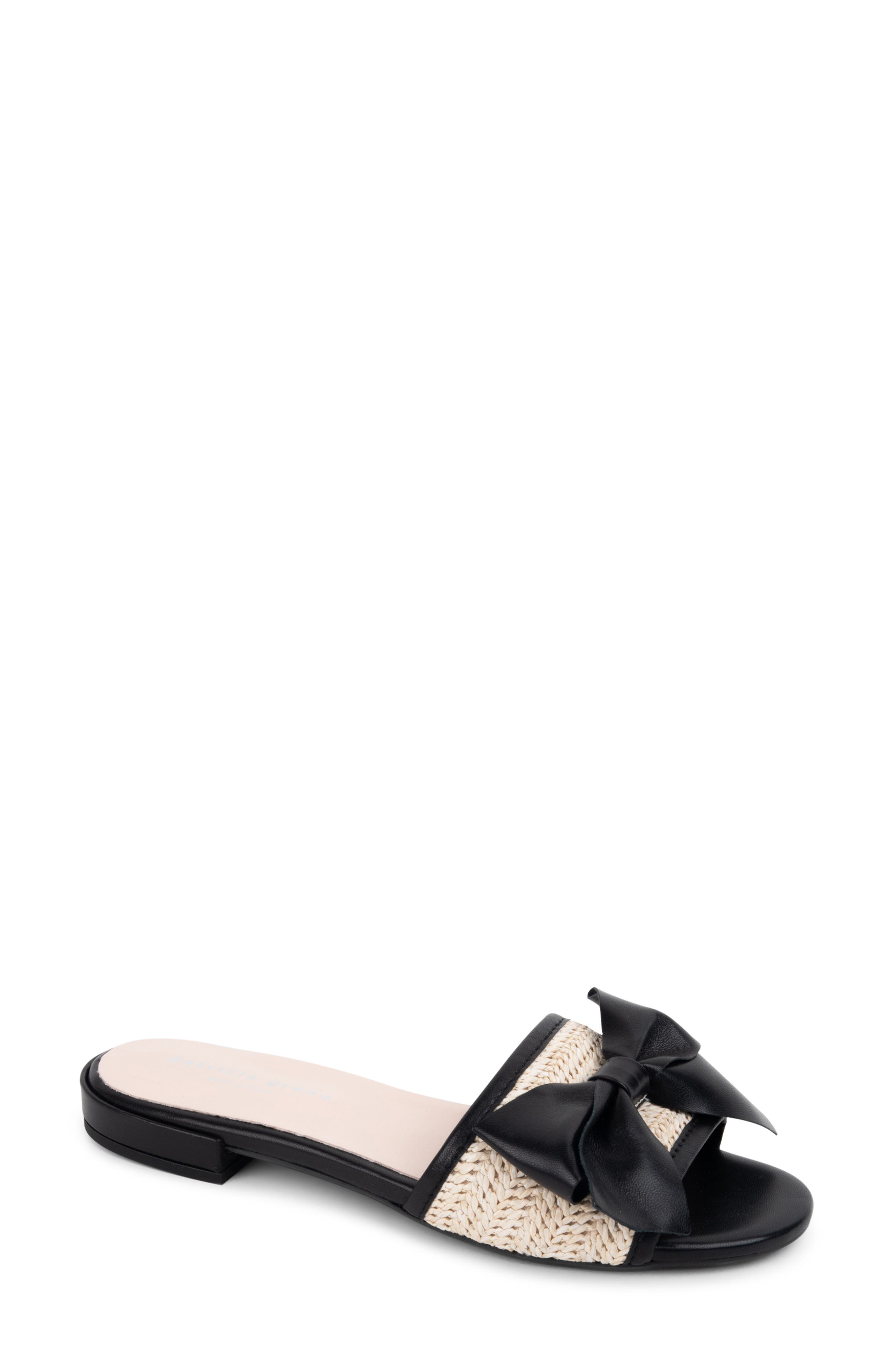 patricia green St. Tropez Slide Sandal, Main, color, Black