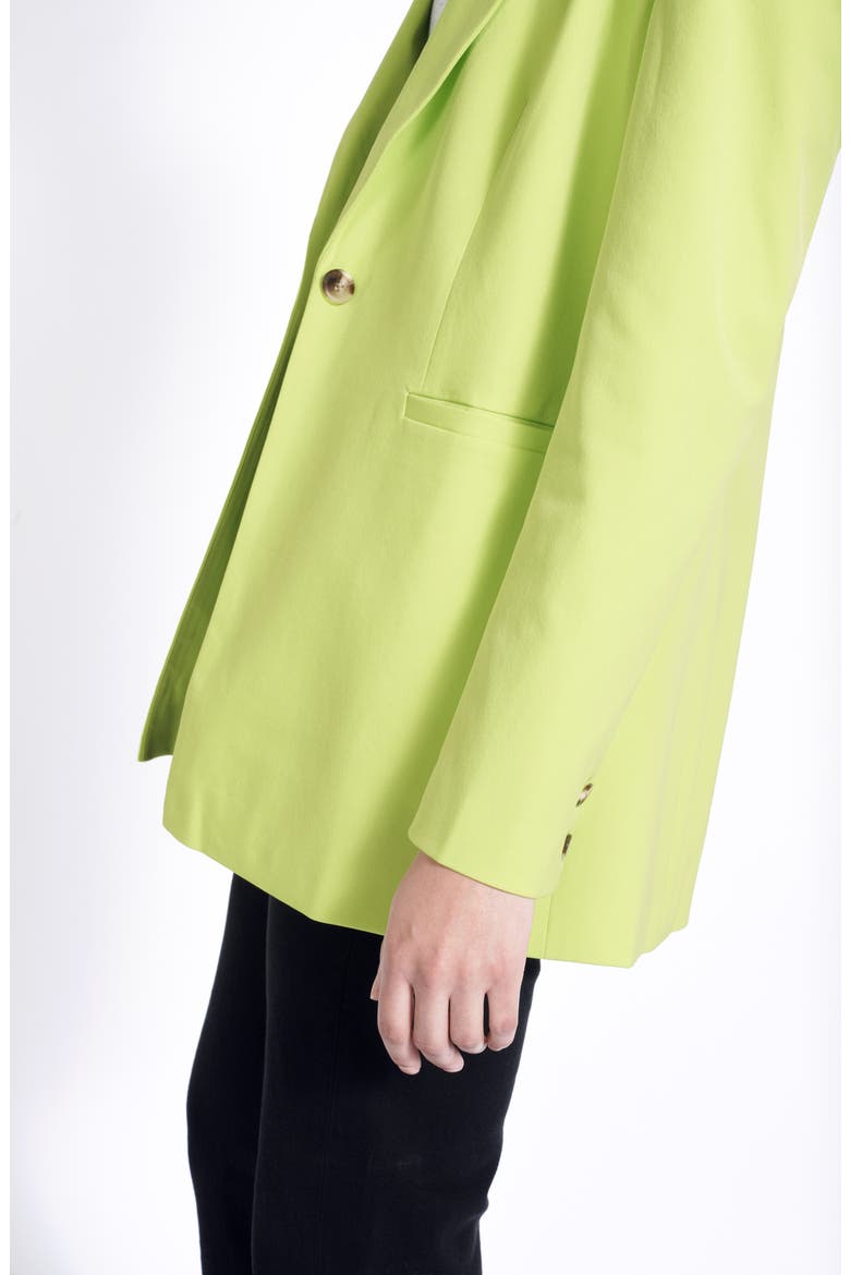 Neon One-Button Blazer (Nordstrom Exclusive), Alternate, color, NEON GREEN