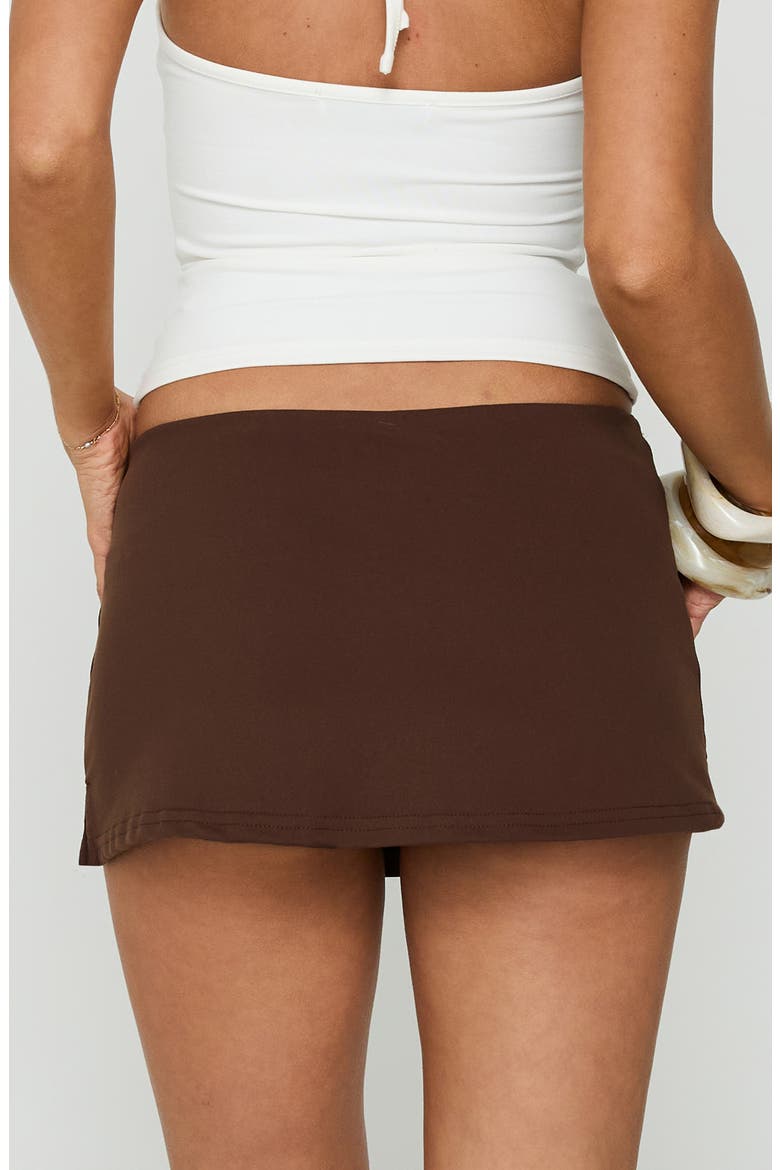 Daily Define Low Rise Micro Skort, Main, color, BROWN