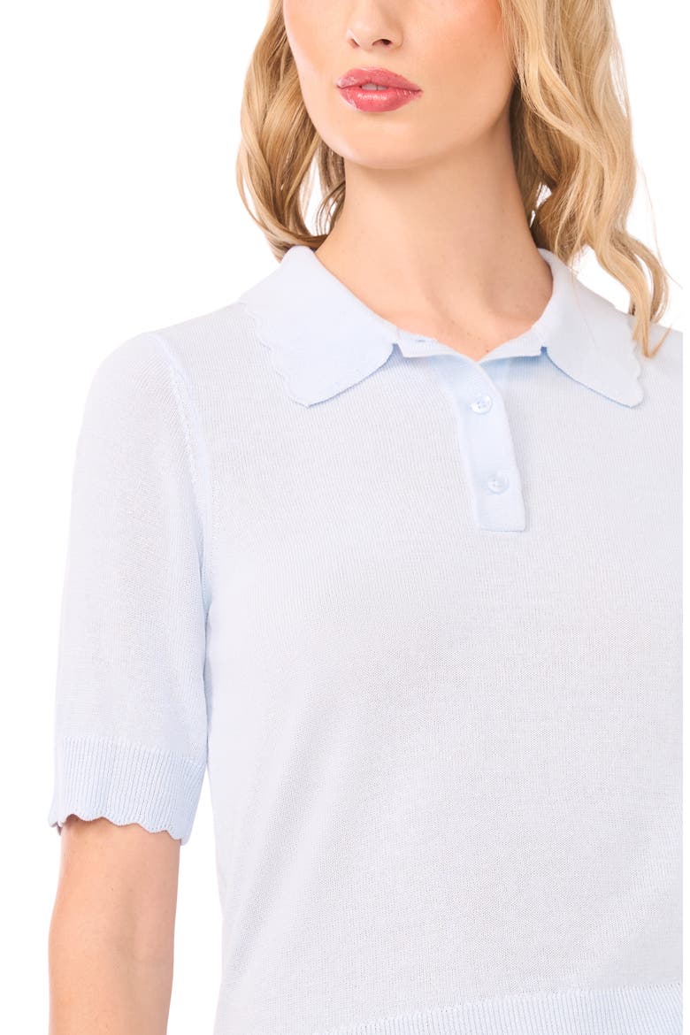 Scalloped Sweater Polo, Alternate, color, OCEAN AIR