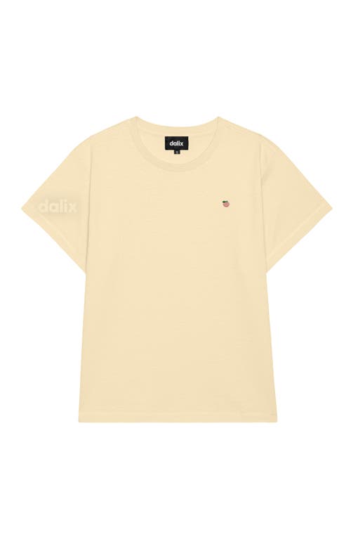 Dalix Womens Lil Peach Lightweight High Waisted Tee In Yellow