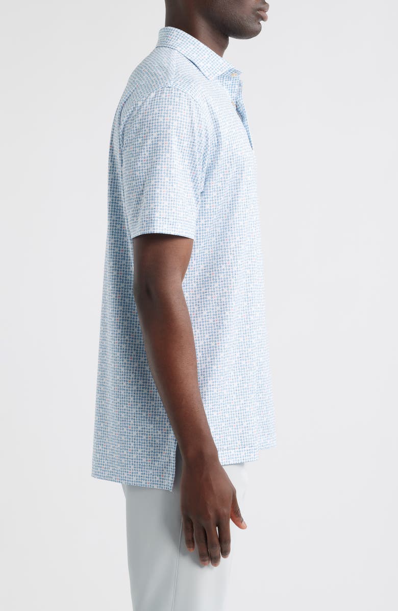 Peter Millar Ace of Spades Suit Print Performance Jersey Polo, Alternate, color, White