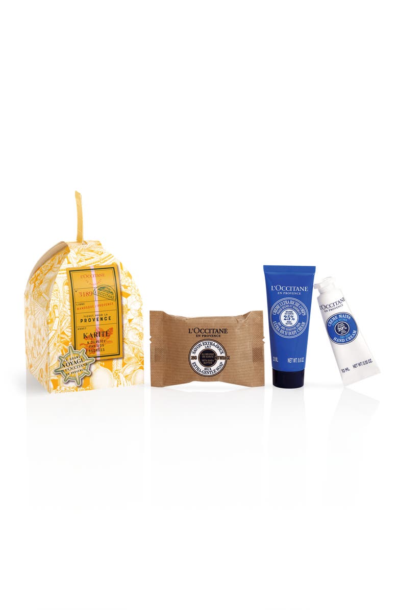 L'Occitane Shea Butter Ornament Set, Main, color, 
