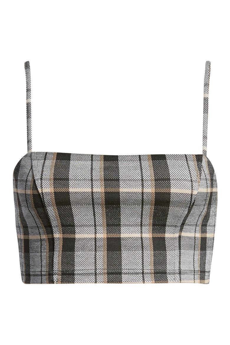 Take On Crop Top, Alternate, color, NEUTRAL CHECK