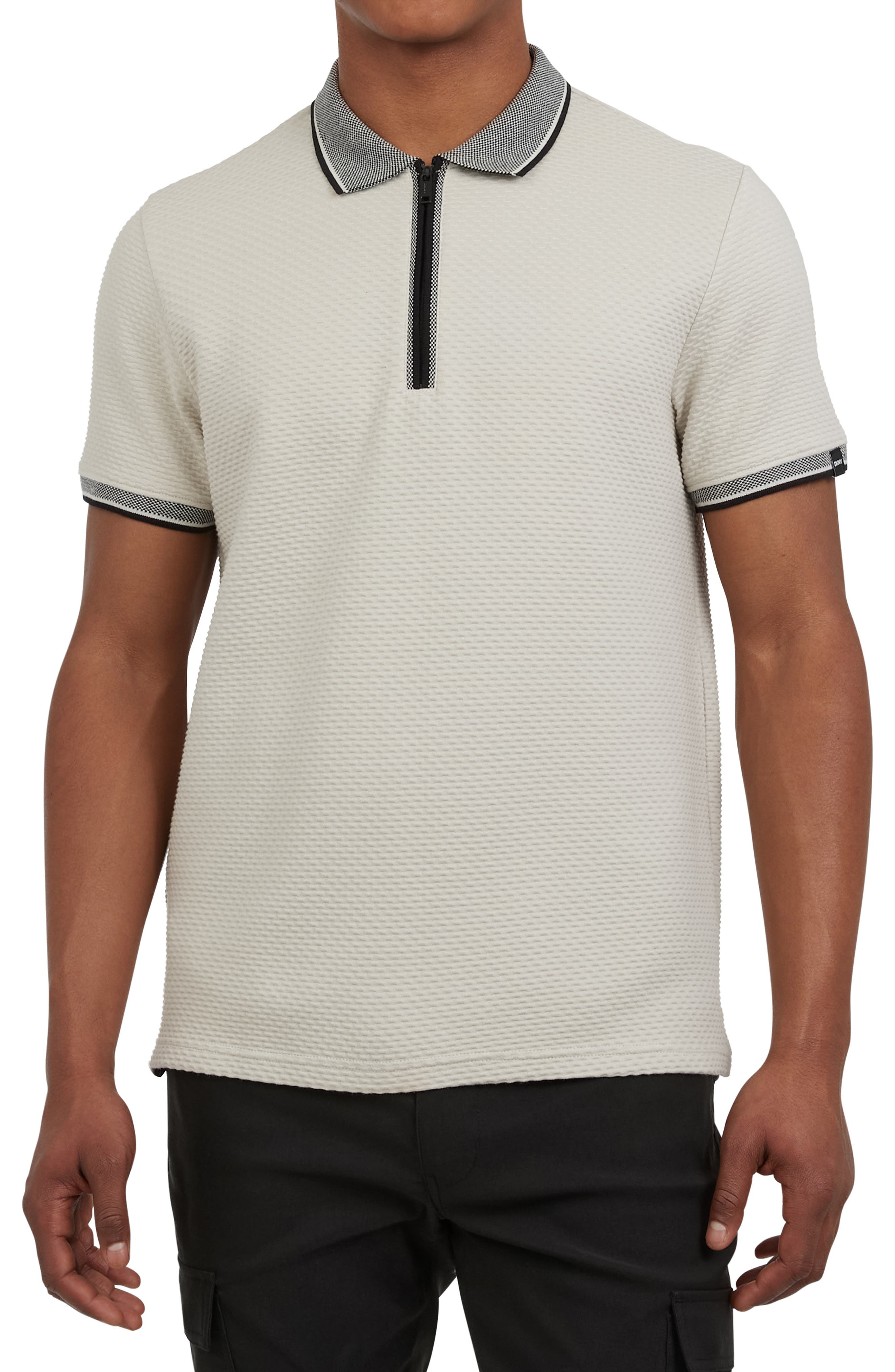 DKNY SPORTSWEAR Tremont Quarter Zip Polo