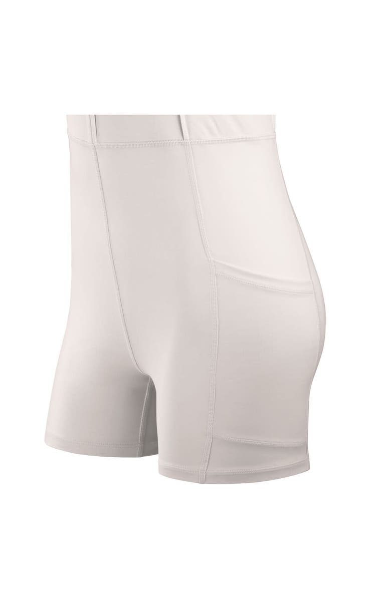 FANATICS Women's Fanatics Cream New York Yankees Studio Boost Athletic Half-Zip Dress, Alternate, color, Cream