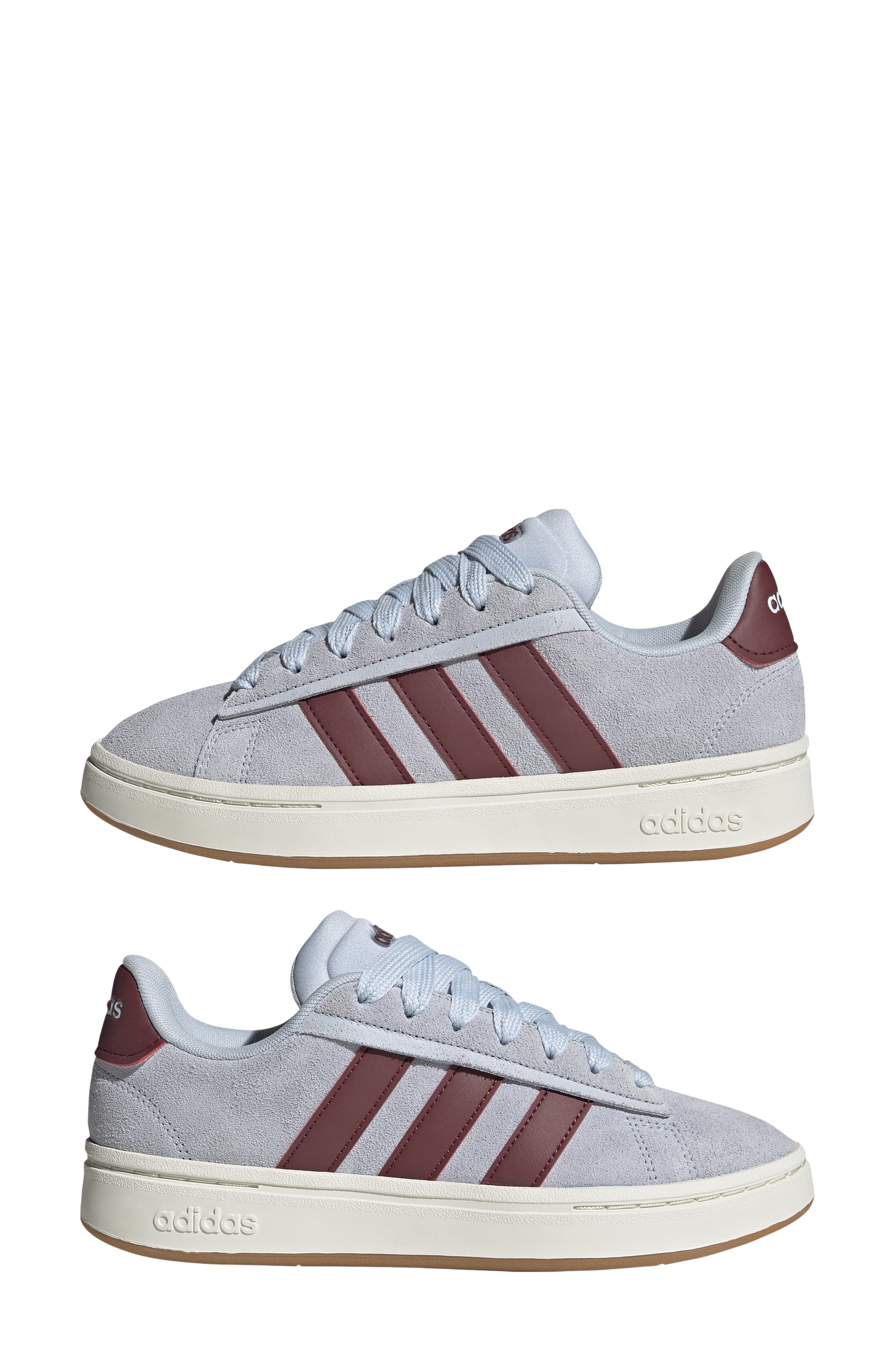 Grand Court Alpha Sneaker, Alternate, color, CRYSTAL SKY/ RED/ OFF WHITE