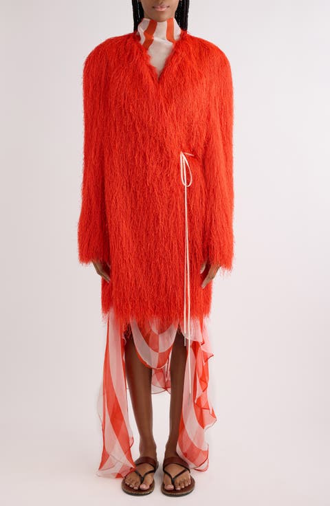 Fringe Wrap Coat