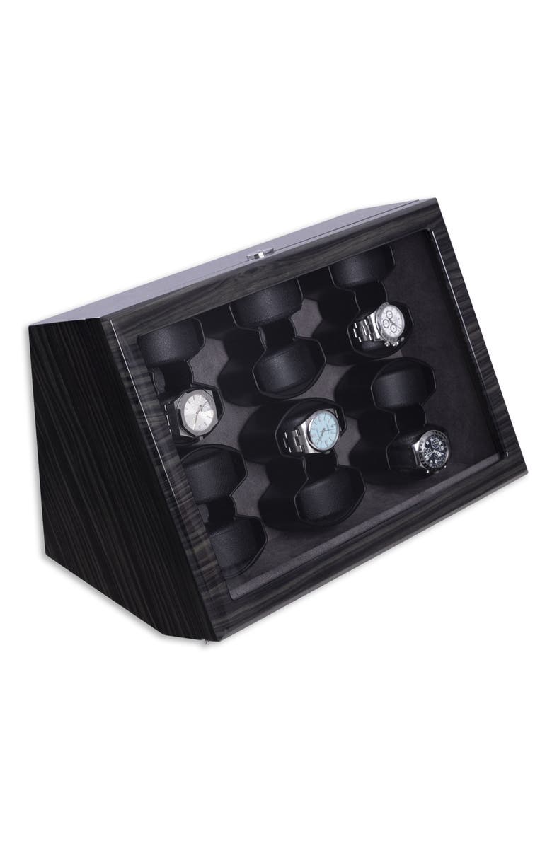 Bey-Berk Cosmo 12-Watch Winder & Case, Main, color, Grey