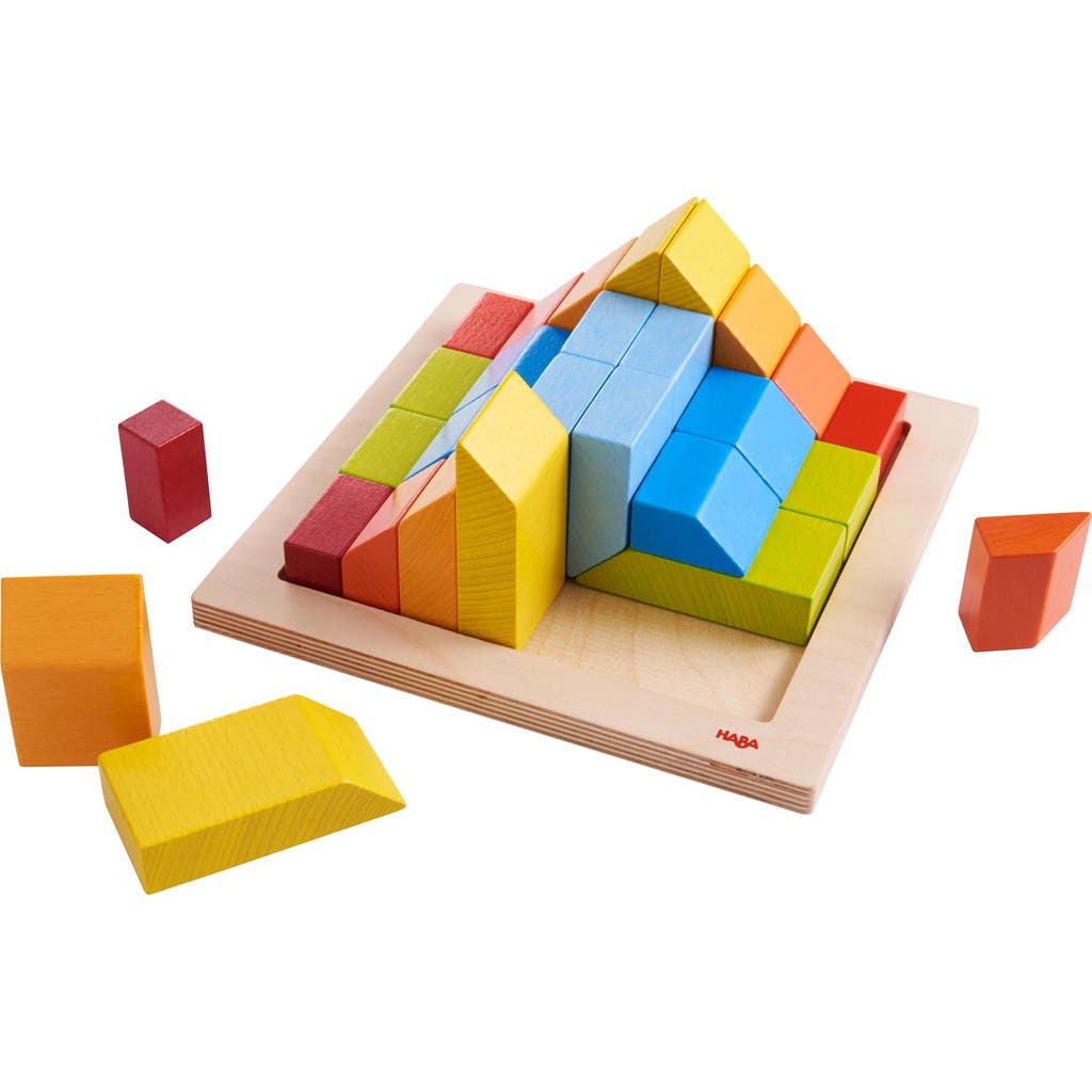 HABA 3D Arranging Game Creative Stones with 28 Wooden Blocks in Multi  product