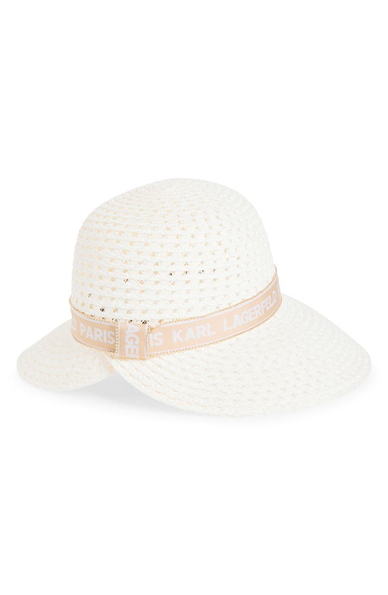 KARL LAGERFELD PARIS St Tropez Reader Hat, Alternate, color, Ivory