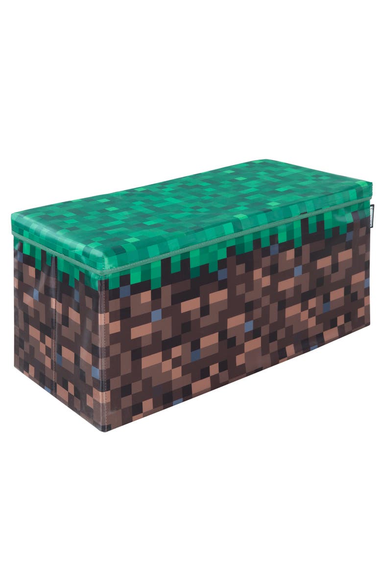 Pixel Grass Block Toy Storage Box, Main, color, Multicolored